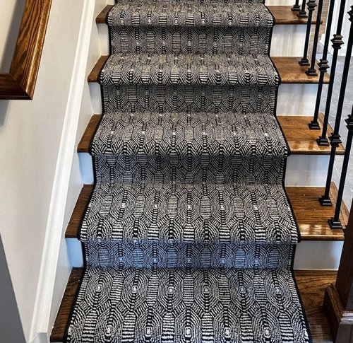 Carpet on stairs