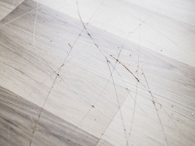 Scratched LVP Flooring